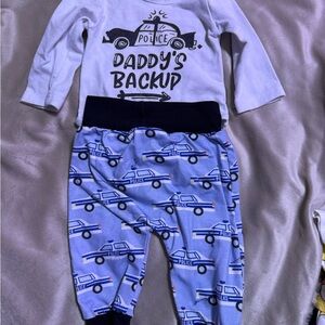 Daddy's Backup Police Outfit